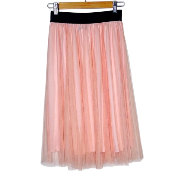 Vintage Peachy Pink Tulle Skirt - Size Small - Picture 2 of 6